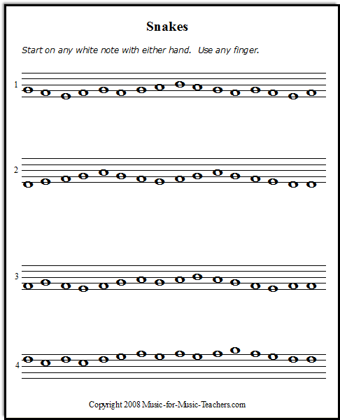 music reading worksheet for beginners