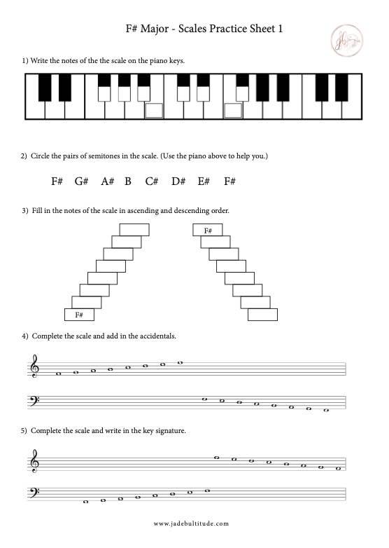 Music Theory Worksheets: 100+ Free Printable Activities - Jade ...