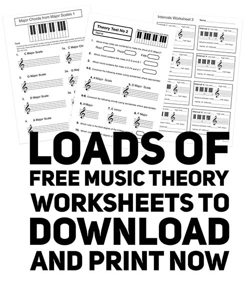 Free Music Theory Worksheets