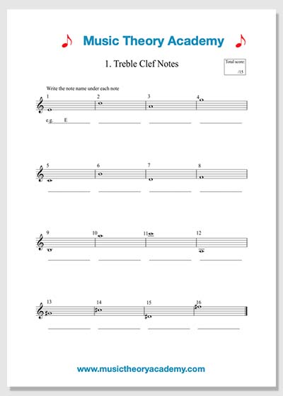 music theory worksheet pdf