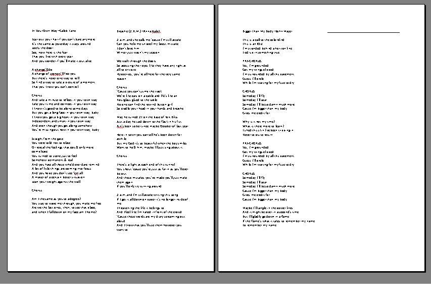 Lyric Songwriting Intervention - Im a Music Therapist
