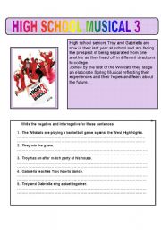 music worksheet for high school