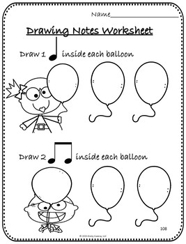music worksheet for kids
