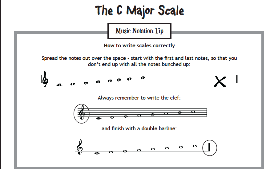 music worksheet middle school