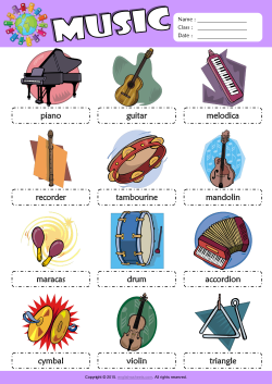 musical worksheet for kids