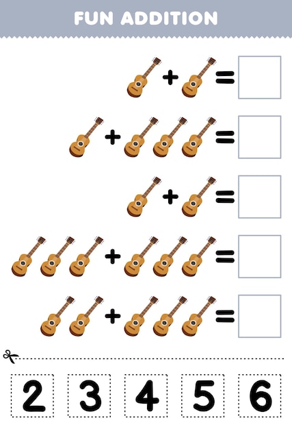 musical worksheet for kids