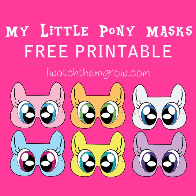 my little pony printable thank you cards