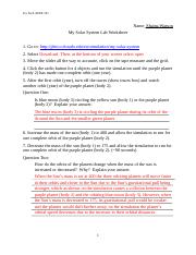my solar system lab worksheet answers