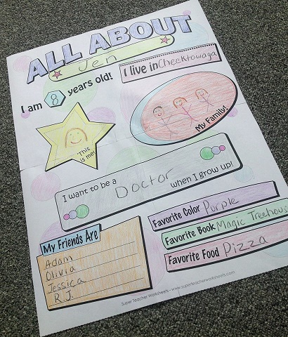 my super teacher worksheet