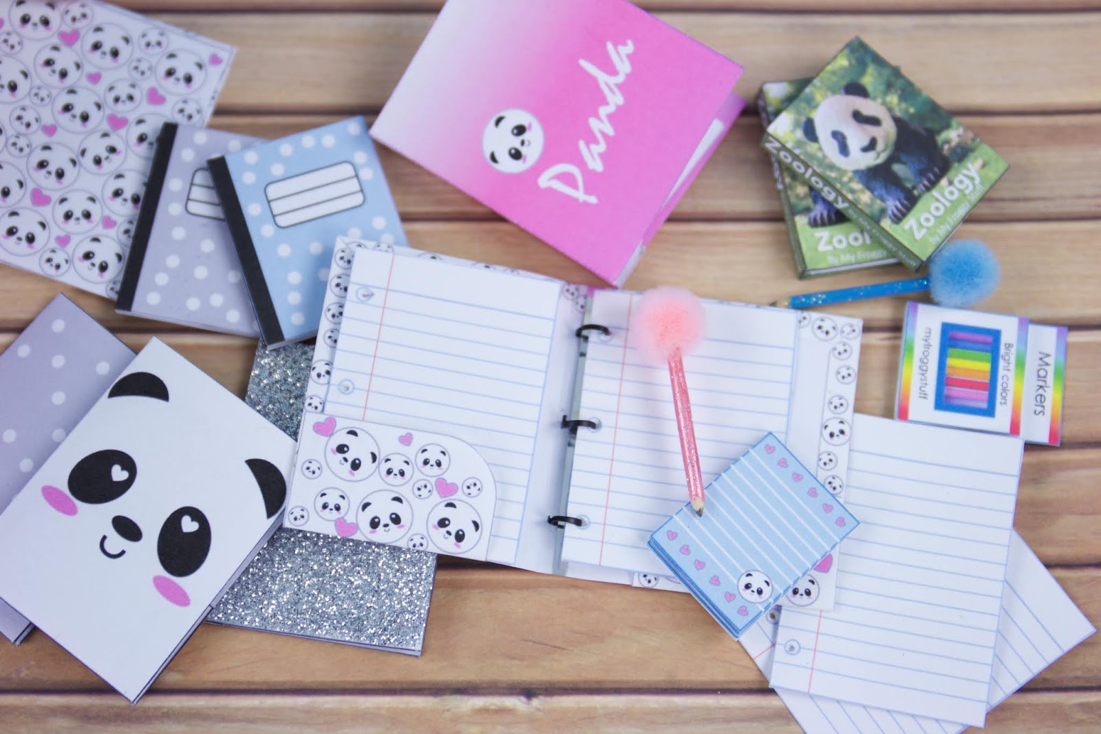 Back to School : DIY Panda School Supplies Free Printables