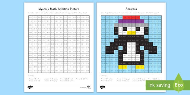 Math Mystery Picture | 2nd Grade Resource | Twinkl USA