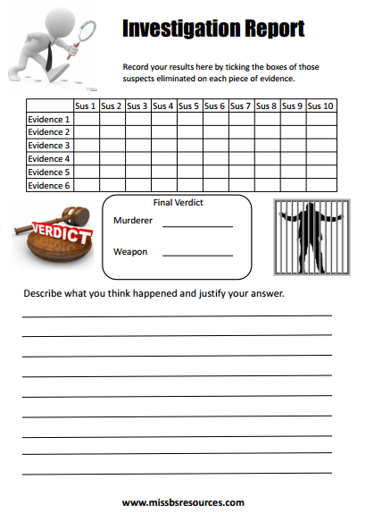 Maths Murder Mystery
