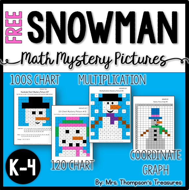 mystery picture math worksheet