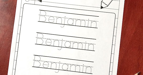 Editable Name Tracing Sheet | Totschooling - Toddler, Preschool ...