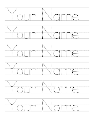 Name Tracing Worksheet Generator · InkPx