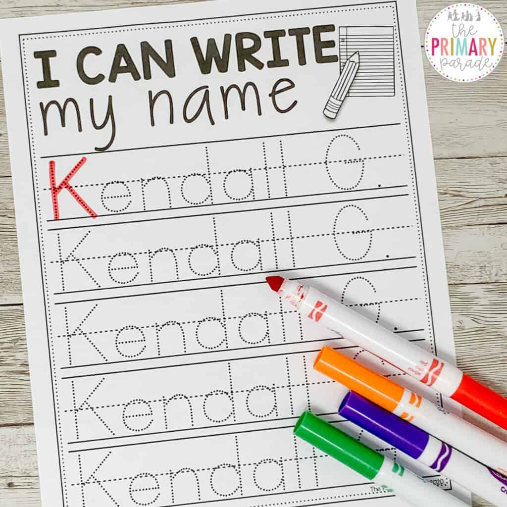 Free Name Writing Practice: Editable Tracing Template (2024) - The ...