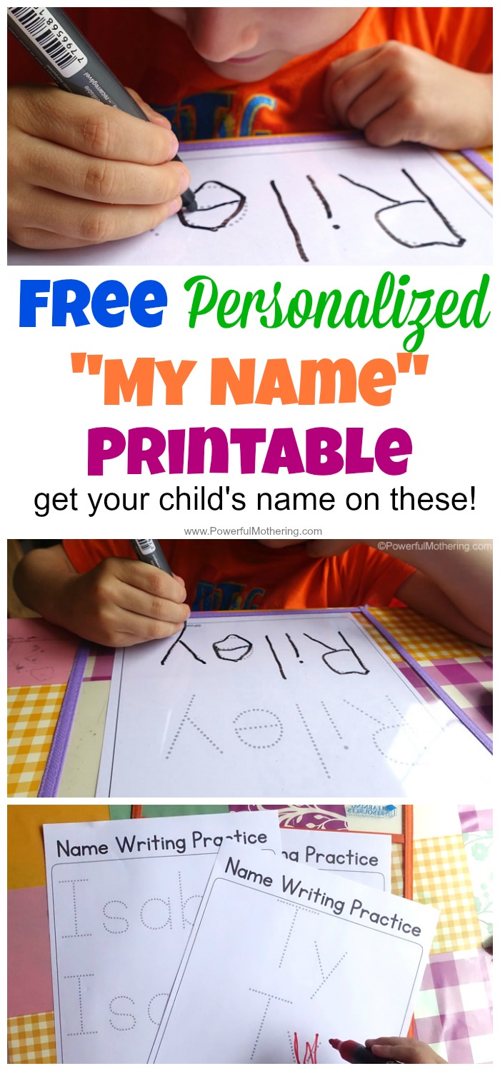 name worksheet generator