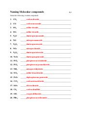7H 2 O Naming Acids Pg 5 Name the following as acids 1 HNO 3 ...