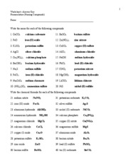 CH 204 nomenclature worksheet ans key f09 - 1 WorksheetAnswer Key ...