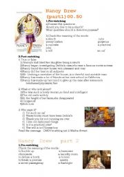 Nancy Drew - ESL worksheet by 8101982