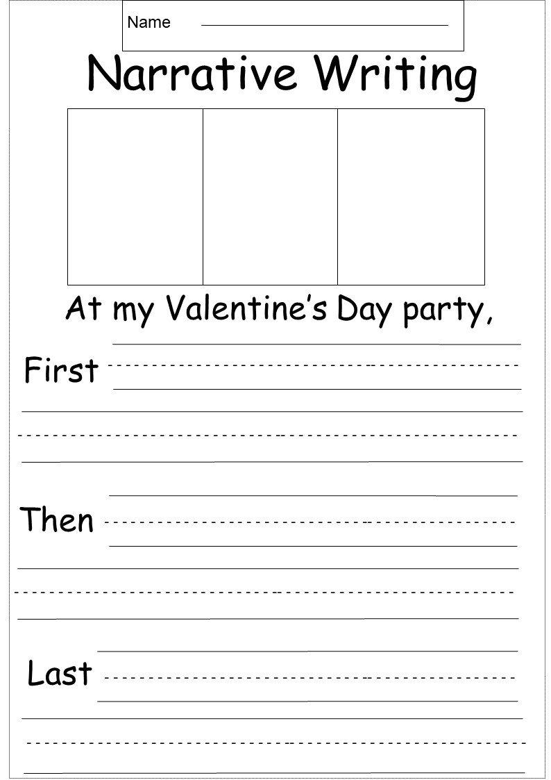 Free Narrative Writing Printable Worksheets Library