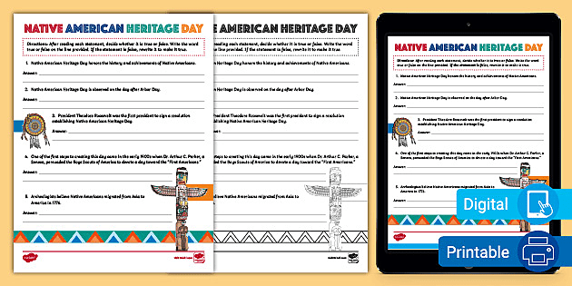 Native American Worksheet PDF for Grades 6-8 | Twinkl USA