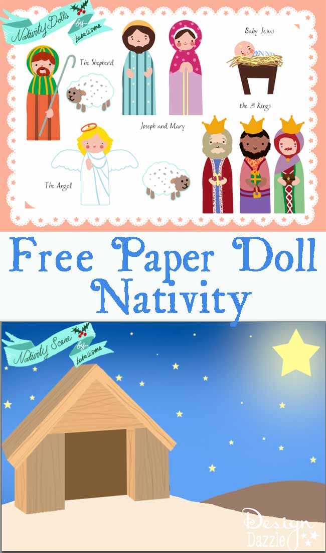 FREE Paper Doll Printables - The Nativity, Santas Helpers and more!