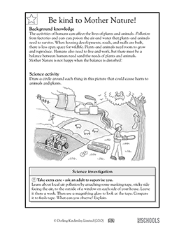Be kind to mother nature! | 3rd grade, 4th grade Science Worksheet ...
