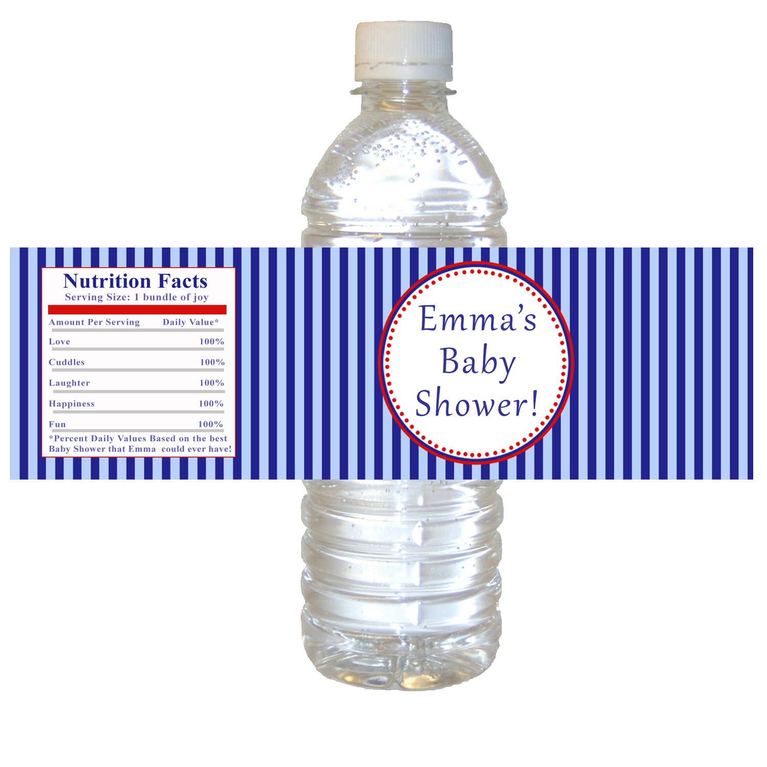 nautical printable water bottle labels