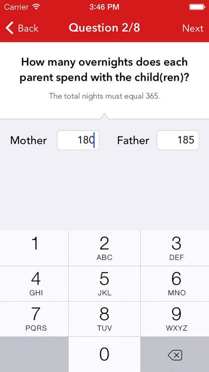 nc child support worksheet a
