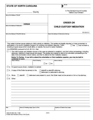 Bill Of Sale Form North Carolina Child Custody Form | pdfFiller