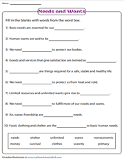 Wants vs Needs Learning Pack {FREE} - This Reading Mama