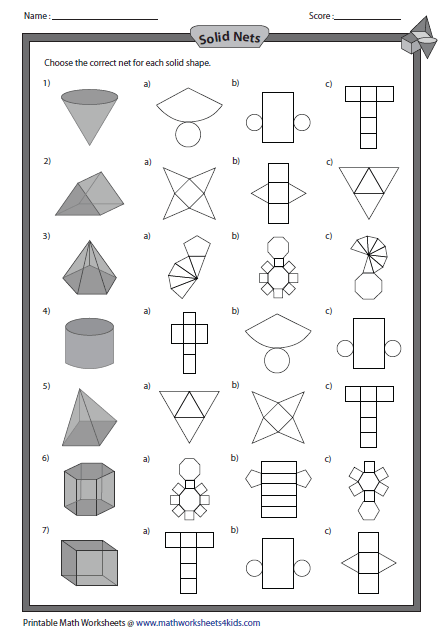 Use Nets to Build Solid Shapes - Pankaj Blogs