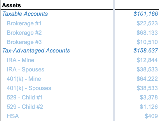 Easy-to-Use Net Worth Spreadsheet 2024 (Template for Google Sheets ...