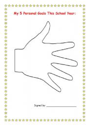 New School Year´s Goals - ESL worksheet by liati