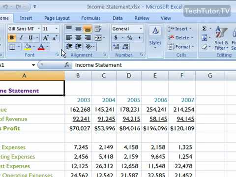 Insert a New Worksheet in Excel 2007