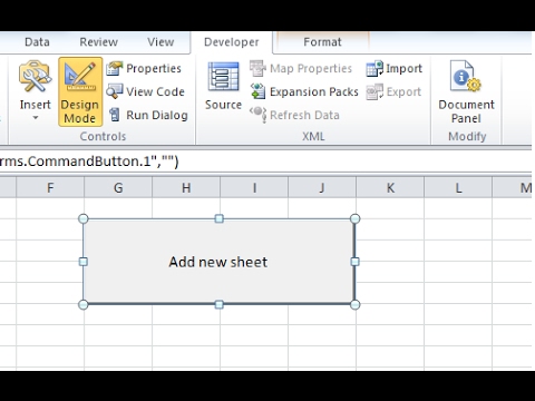 Tutorial - Excel Macro Create new sheet