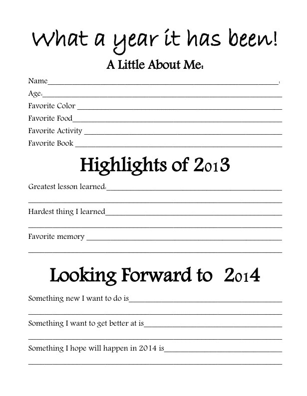 new year s eve worksheet