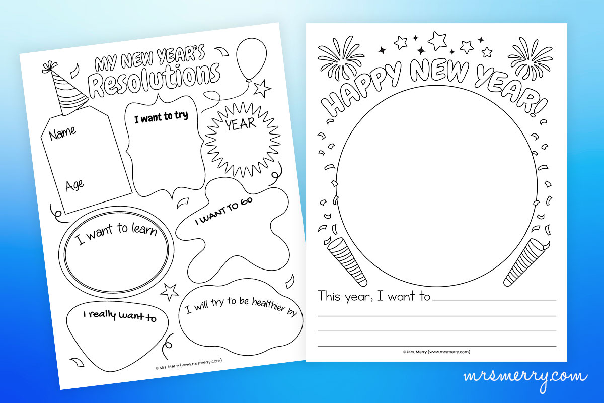 new year s resolutions worksheet