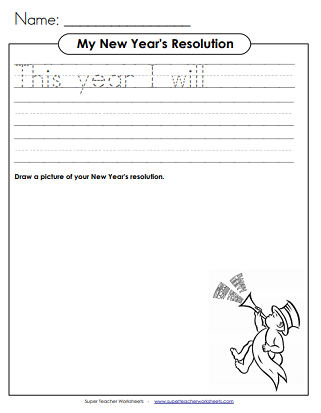 new year s worksheet printable