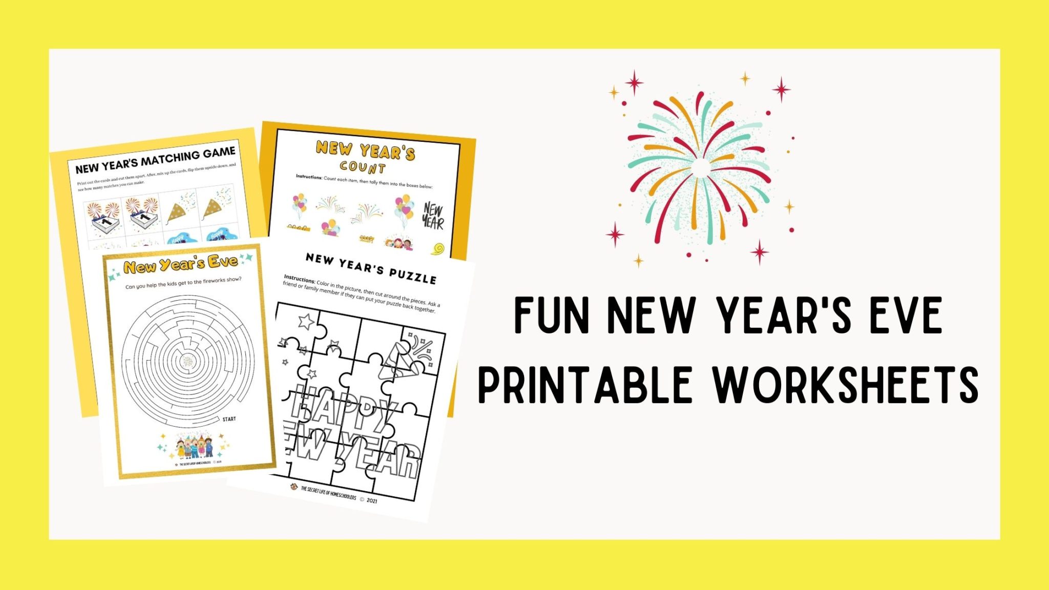new year s worksheet printable