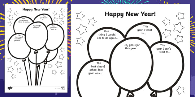new year s worksheet