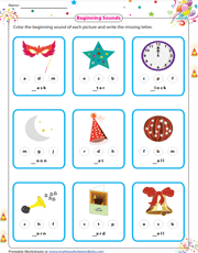 new year worksheet for kindergarten