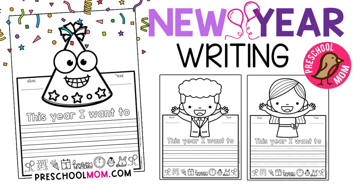 new year worksheet for kindergarten