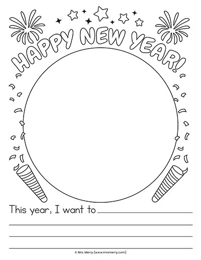 new years goals worksheet