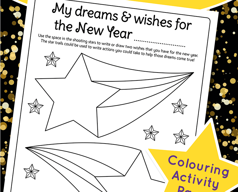 new years resolution worksheet kids