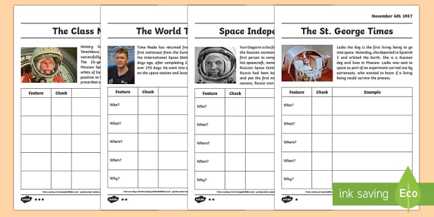 newspaper worksheet