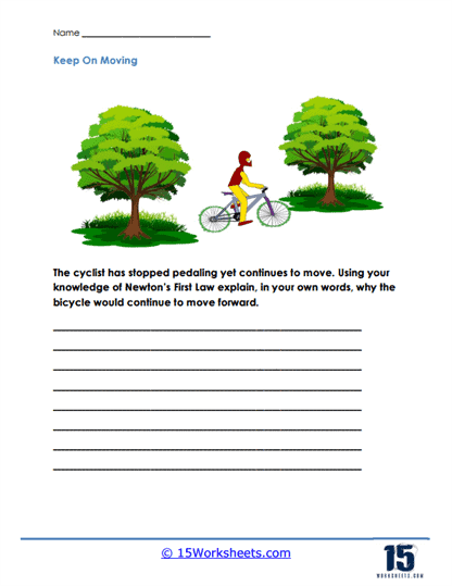 newton first law worksheet