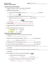 Newtons laws worksheet AKS.pdf - Abdulhamid Salad PHYSICAL SCIENCE ...