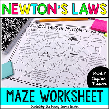 newton laws worksheet